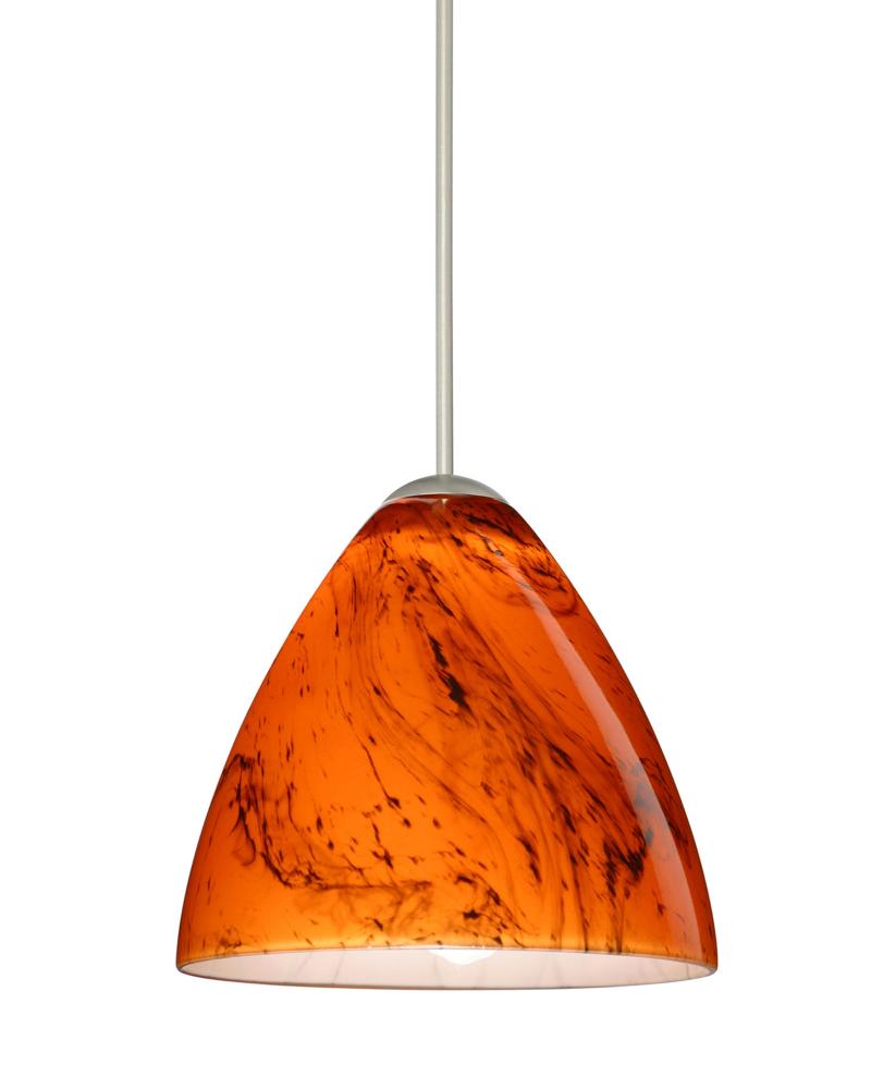 Besa Pendant Mia Satin Nickel Habanero 1x5W LED