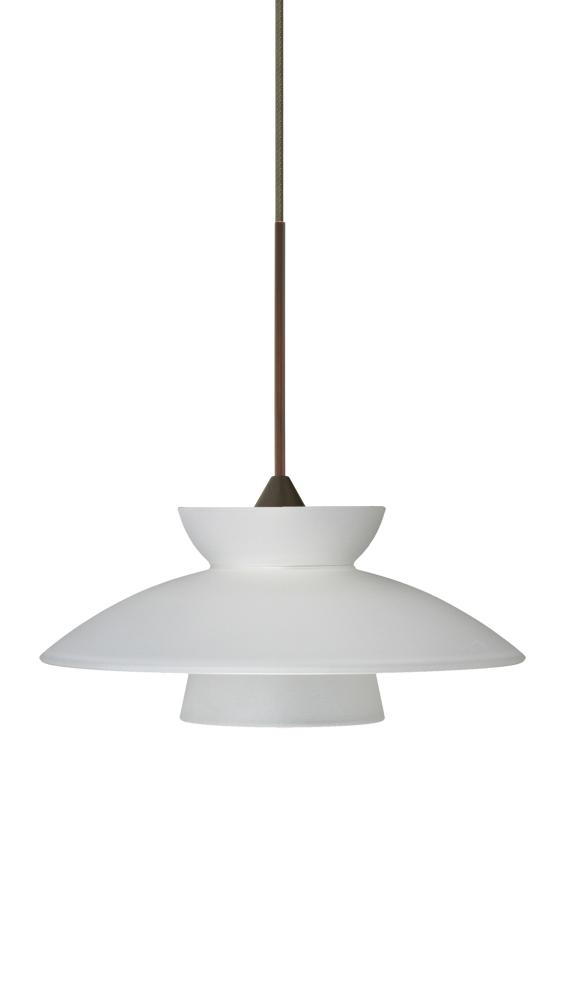 Besa Pendant Trilo 7 Bronze Frost 1x5W LED