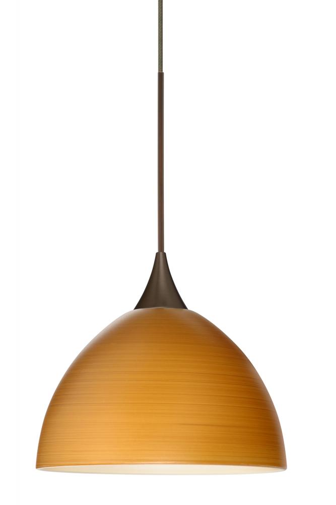 Besa Pendant Brella Bronze Oak 1x6W LED