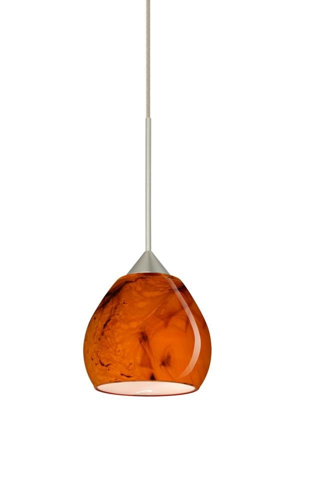 Besa Pendant Tay Tay Satin Nickel Habanero 1x5W LED