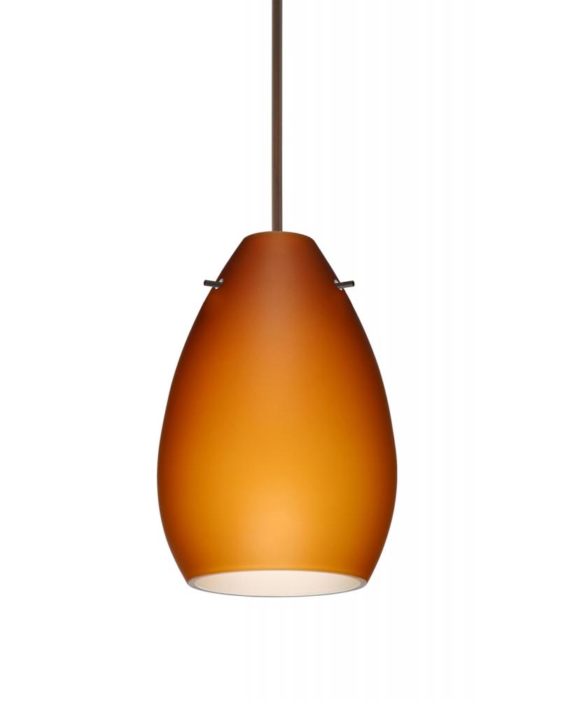 Besa Pendant Pera 6 Bronze Amber Matte 1x50W Halogen