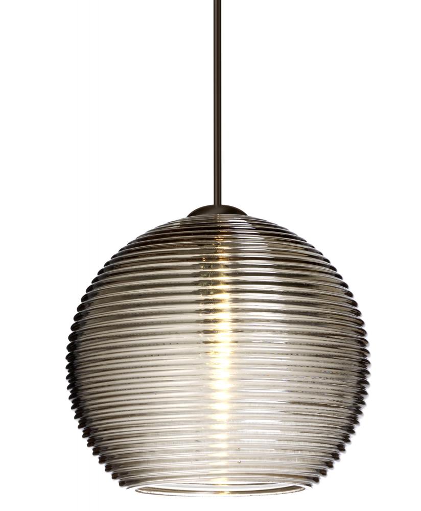 Besa Pendant Kristall 6 Bronze Smoke 1x5W LED