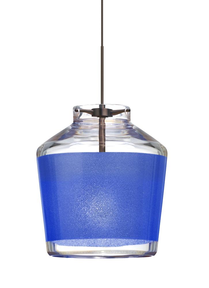 Besa Pendant Pica 6 Bronze Blue Sand 1x50W Halogen