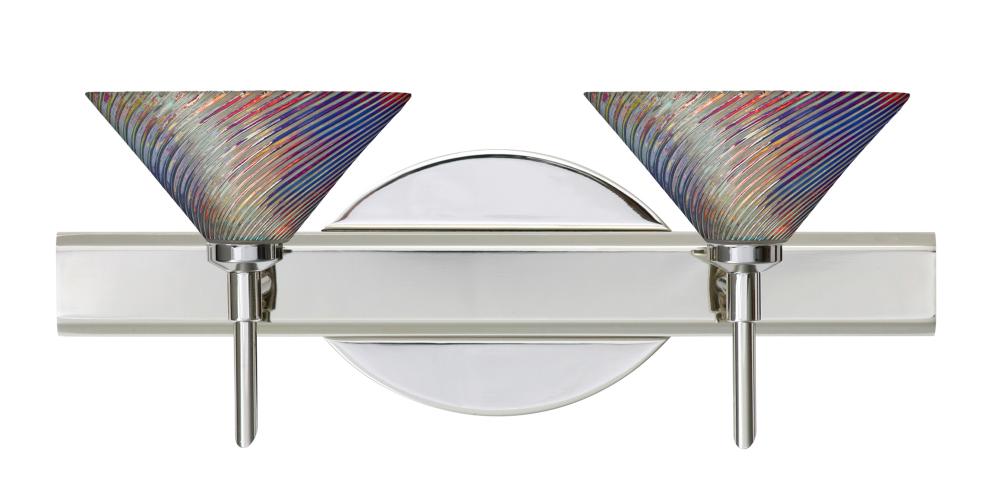 Besa Wall Swirl Chrome Dicro Swirl 2x40W G9