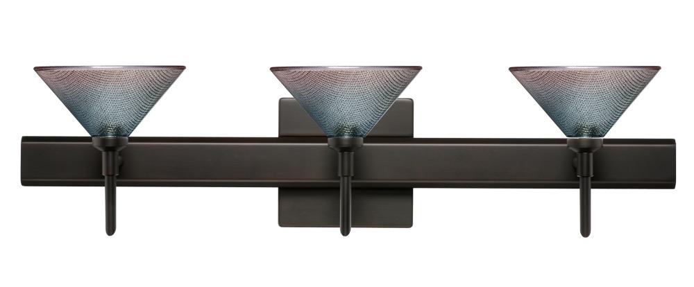 Besa Wall With SQ Canopy Kona Bronze Bi-Color 3x40W G9