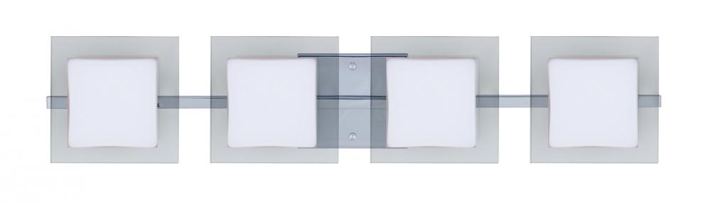 Besa Wall Alex Chrome Opal/Clear 4x5W LED