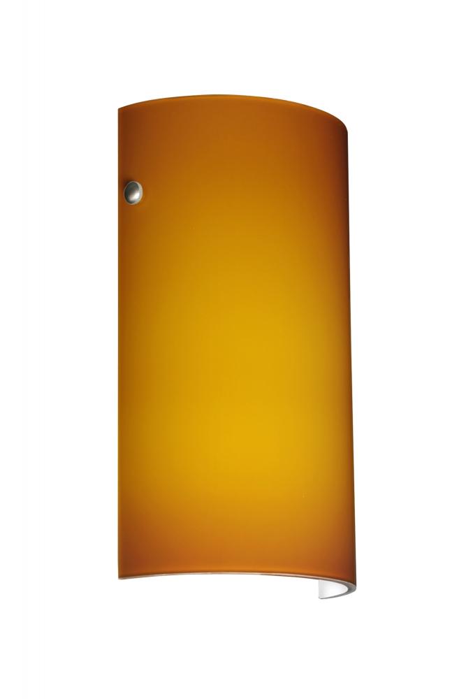 Besa Wall Tamburo Polished Nickel Amber Matte 1x75W Medium Base