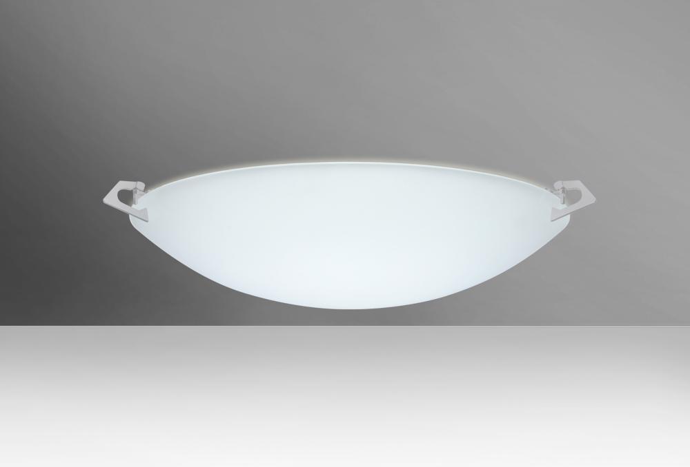 Besa Ceiling Sonya 17 Satin Nickel Satin White 2x11W LED