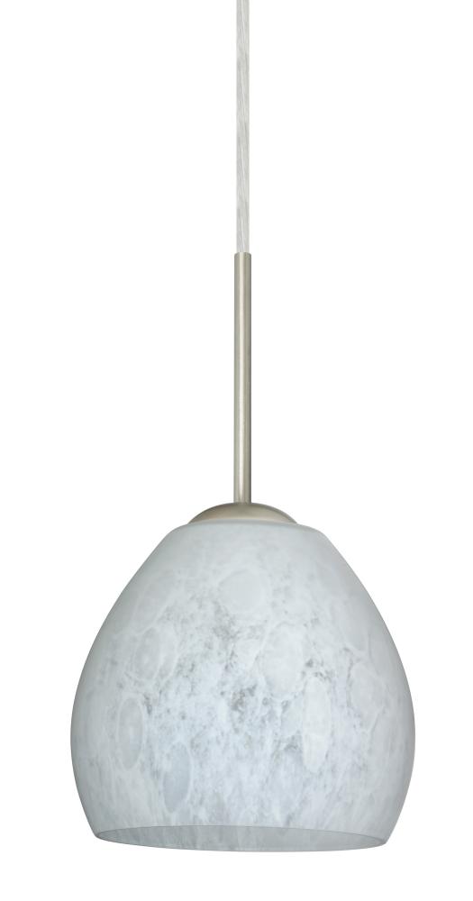 Besa Bolla LED Pendant For Multiport Canopy Carrera Satin Nickel 1x9W LED