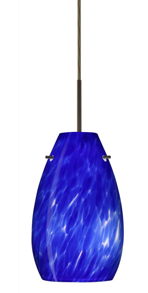 Besa Pera 9 Pendant For Multiport Canopy Bronze Blue Cloud 1x100W Medium Base