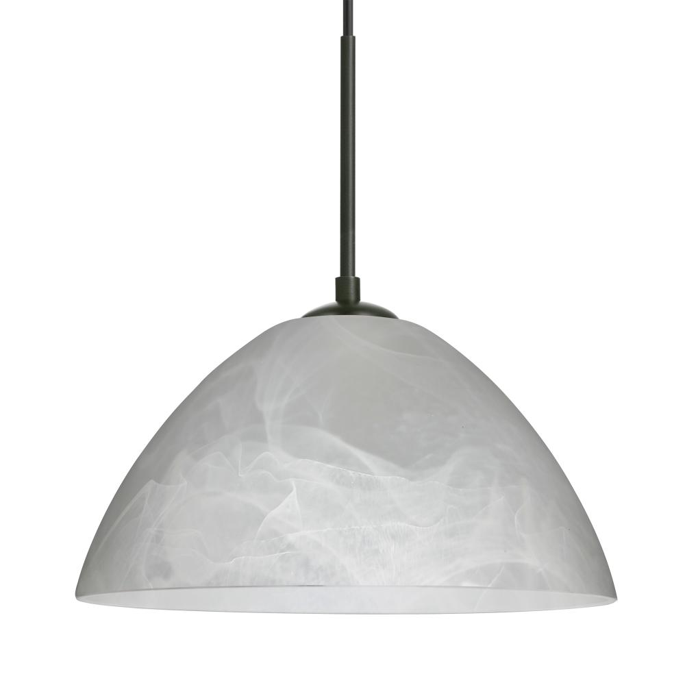 Besa Tessa LED Pendant For Multiport Canopy Marble Black 1x9W LED