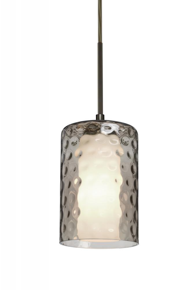 Besa, Esa Cord Pendant For Multiport Canopy, Smoke, Bronze Finish, 1x5W LED