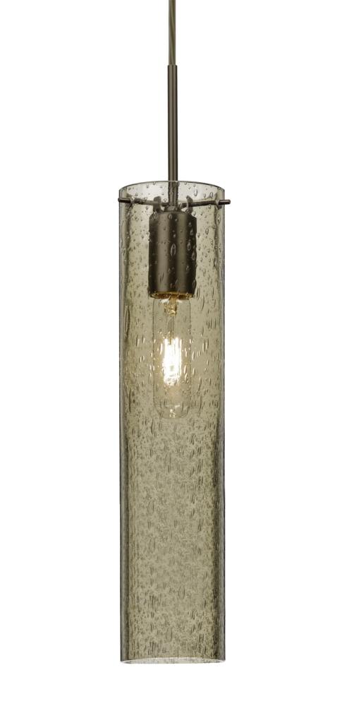 Besa, Juni 16 Pendant For Multiport Canopy, Latte Bubble, Bronze, 1x60W Medium Base