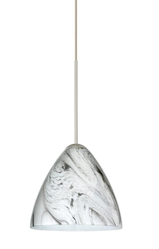 Besa Pendant Mia Satin Nickel Marble Grigio 1x50W Halogen