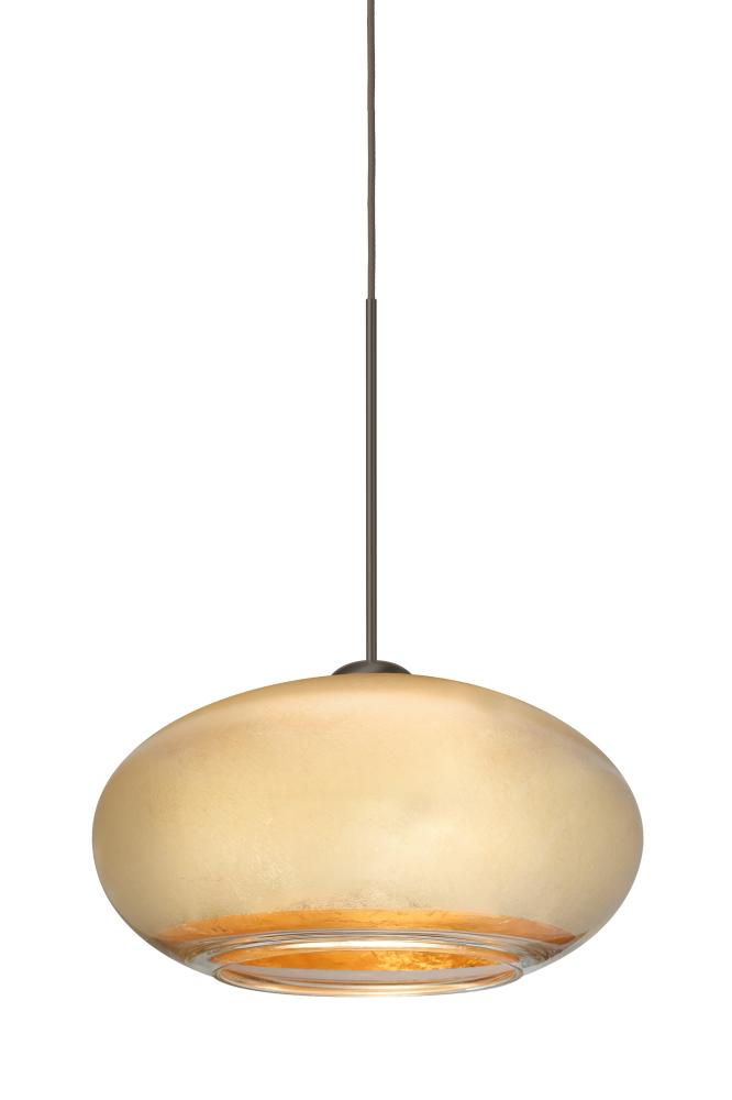 Besa Pendant For Multiport Canopy Brio 7 Bronze Gold Foil 1x35W Halogen