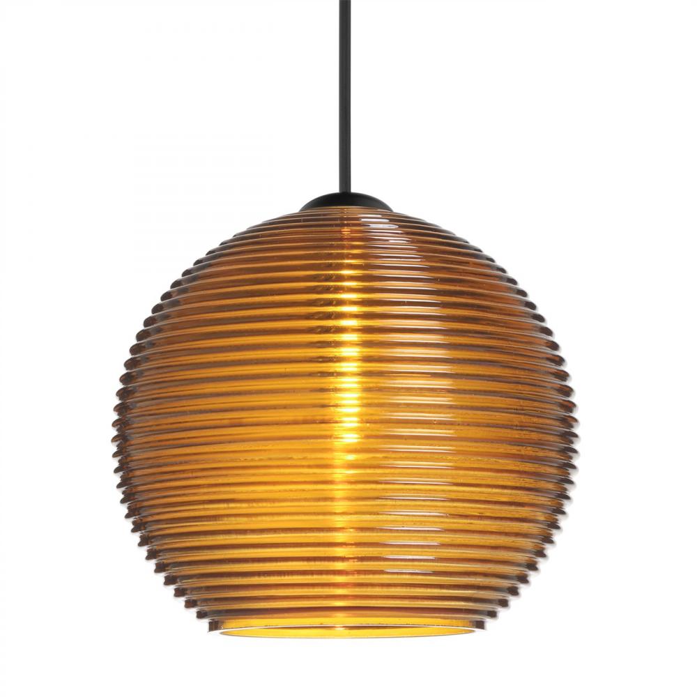 Besa Pendant For Multiport Canopy Kristall 6, Black Finish, Amber 1x35W MAX GY6.35 Base