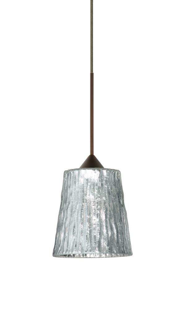 Besa Pendant For Multiport Canopy Nico 4 Bronze Stone Silver Foil 1x35W Halogen