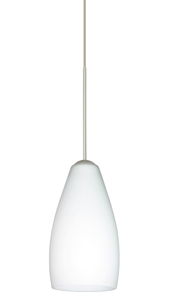 Besa Pendant For Multiport Canopy Karli Satin Nickel Opal Matte 1x5W LED