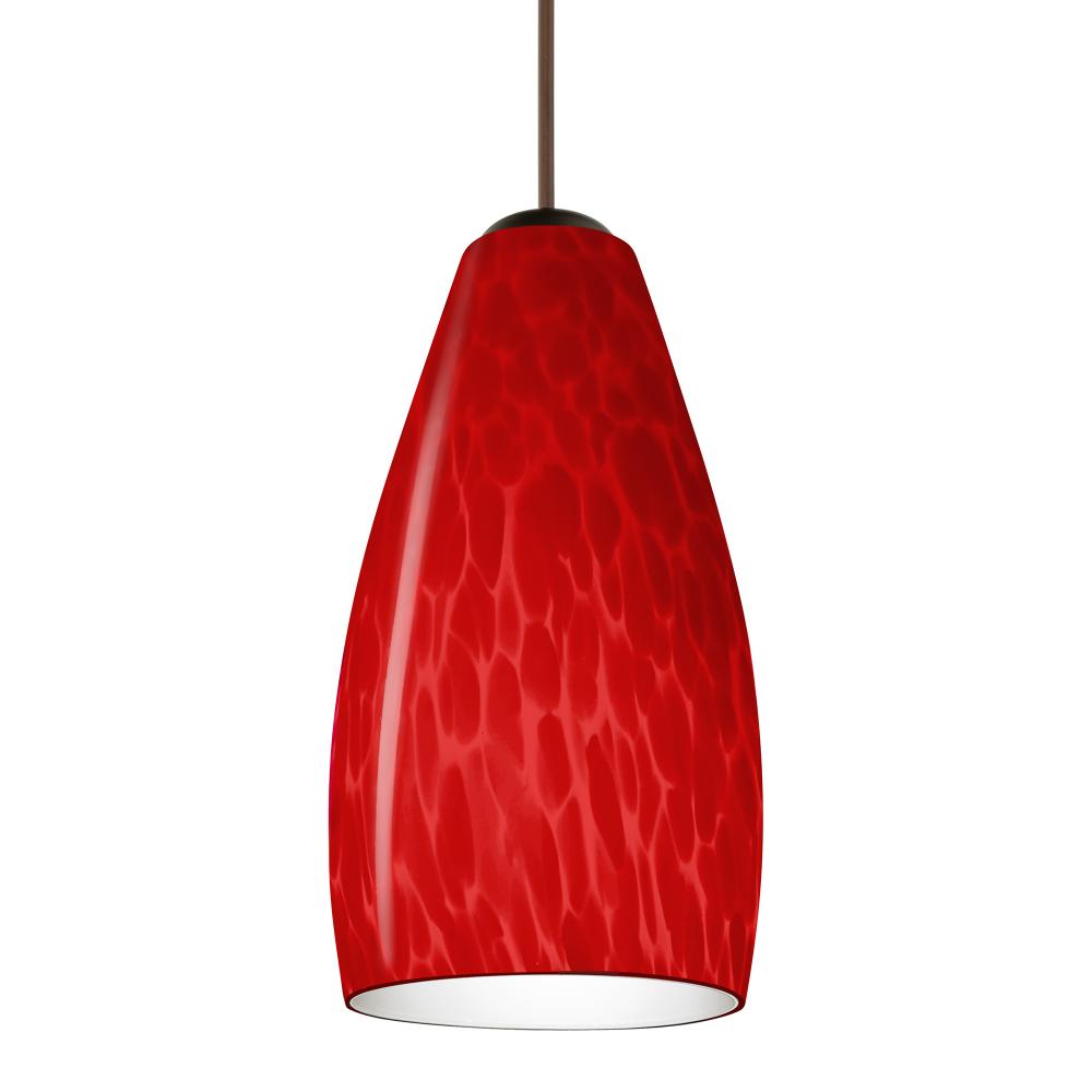 Besa, Karli Cord Pendant for Multiport Canopy, Red Cloud, Bronze Finish, 1x5W LED