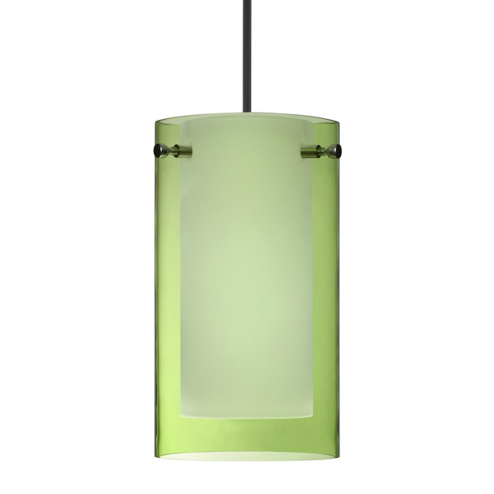 Besa Pendant For Multiport Canopy Pahu 4, Black Finish, Transparent Olive/Opal 1x35W MAX GY6.35 Base