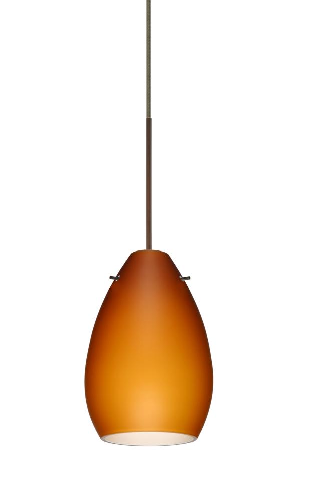 Besa Pendant Pera 6 Bronze Amber Matte 1x50W Halogen