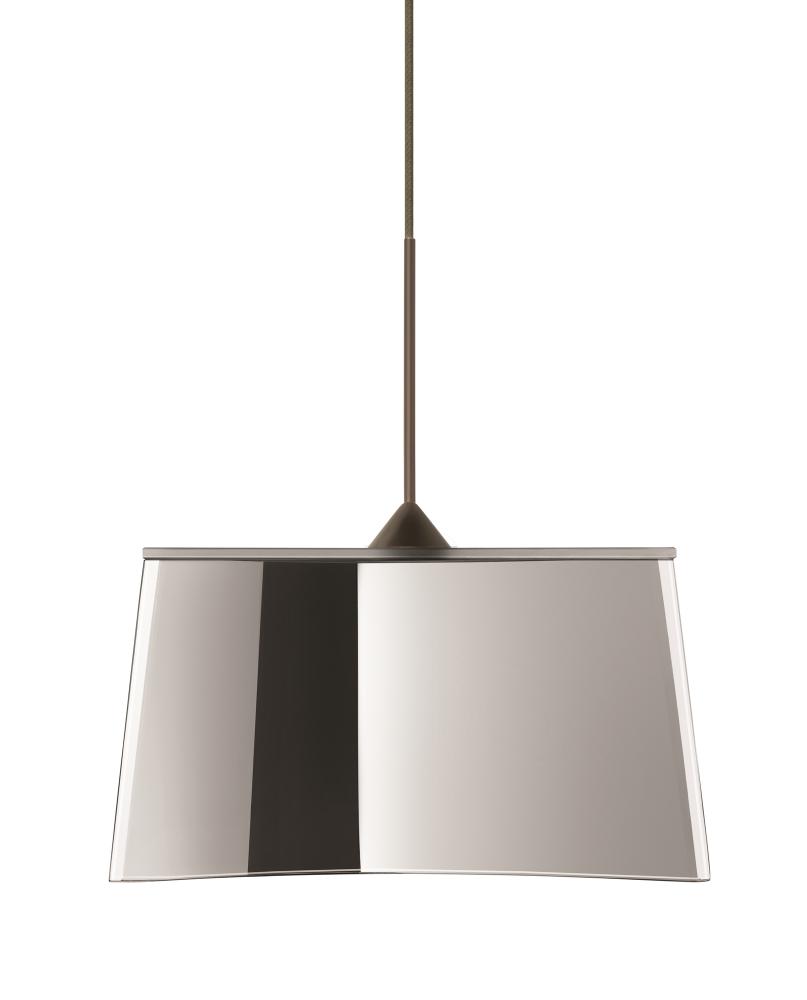 Besa Groove Pendant Mirror Bronze 1x50W Halogen