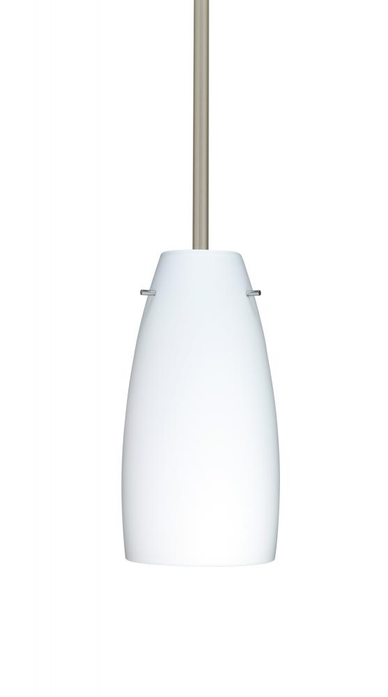 Besa Tao 10 Stem Pendant Satin Nickel Opal Matte 1x100W Medium Base