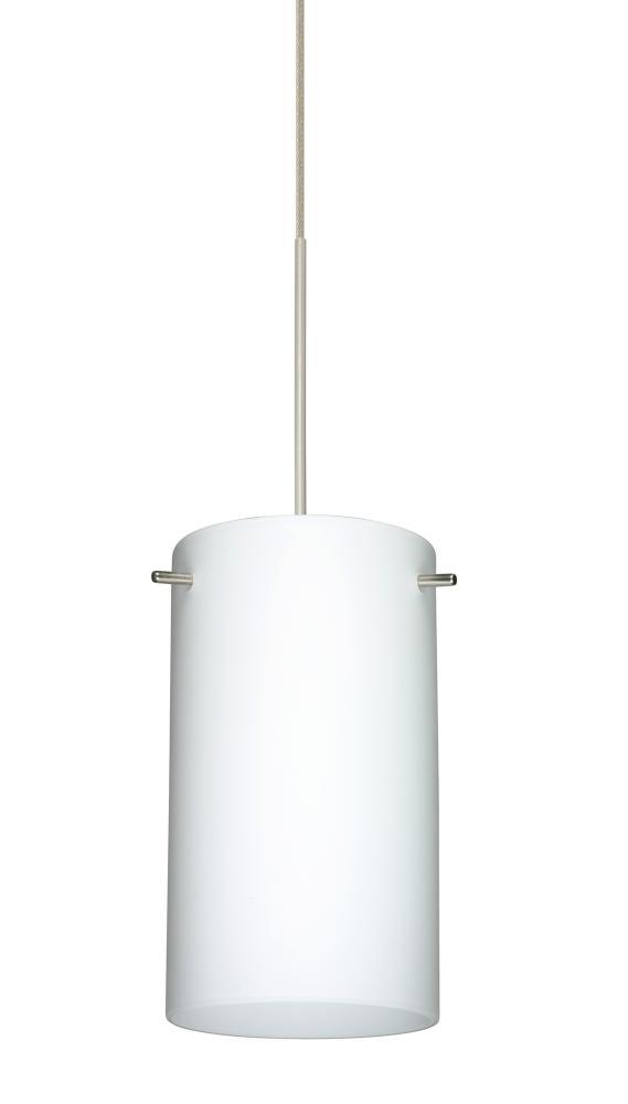 Besa Pendant Stilo 7 Satin Nickel Opal Matte 1x50W GY6.35