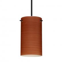 Besa Lighting 1BC-4404CH-BK - Besa Stilo 7 Pendant Black Cherry 1x50W MAX E12 Base