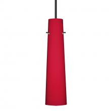 Besa Lighting 1BC-5674RM-BK - Besa Camino Pendant Black Ruby Matte 1x40W 40W MAX E12 Base