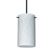 Besa Lighting 1BT-440419-MED-BK - Besa Stilo 7 Pendant Black Carrera 1x40W MAX E26 Base