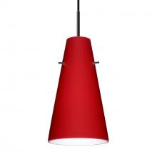 Besa Lighting 1JC-4124RM-BK - Besa Cierro Pendant Black Ruby Matte 1x100W MAX E26 Base