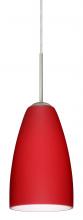  1JT-1511RM-SN - Besa Riva 9 Pendant Satin Nickel Ruby Matte 1x75W Medium Base