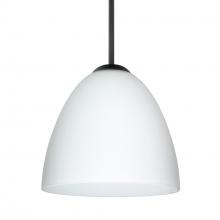 Besa Lighting 1JT-447007-BK - Besa Vila Pendant Black Opal Matte 1x60W MAX E26 Base