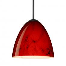 Besa Lighting 1JT-4470MA-BK - Besa Vila Pendant Black Magma 1x60W MAX E26 Base