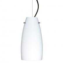 Besa Lighting 1KX-151207-BK - Besa Tao 10 Cable Pendant Opal Matte Black 1x75W MAX E26 Base