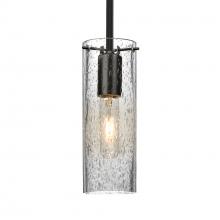 Besa Lighting 1TT-JUNI10CL-BK - Besa, Juni 10 Stem Pendant, Clear Bubble, Black, 1x60W MAX E26 Base