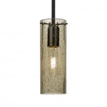 Besa Lighting 1TT-JUNI10LT-BK - Besa, Juni 10 Stem Pendant, Latte Bubble, Black, 1x60W MAX E26 Base