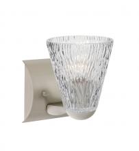 Besa Lighting 1WZ-NICO5CL-LED-SN - Nico 5 Wall, Clear Stone, Satin Nickel Finish, 1x9W LED