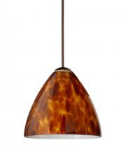  1XC-177918-LED-BR - Besa Pendant Mia Bronze Amber Cloud 1x5W LED