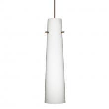 Besa Lighting 1XC-567407-LED-BR-L - Besa Camino Pendant Bronze Opal Matte 1x50W Halogen, 15Ft. Cord