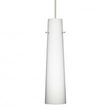 Besa Lighting 1XT-567407-SN-DIM010 - Besa Camino Pendant Satin Nickel Opal Matte 1x50W Halogen, 0-10V Dimming