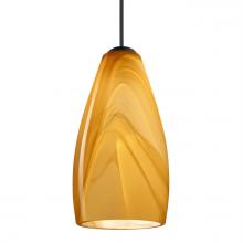 Besa Lighting 1XT-7198HN-BK - Besa Pendant Karli, Black Finish, Honey 1x50W MAX GY6.35 Base