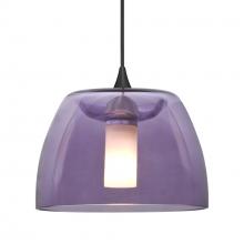 Besa Lighting 1XT-SPURPL-BK - Besa Spur Pendant, Plum, Black Finish, 1x35W MAX GY6.35 Base