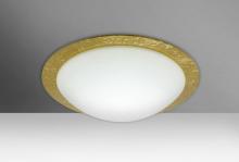 Besa Lighting 9772GFC-LED - Besa Ceiling Ring 13 White/Gold Foil Ring 1x9W LED