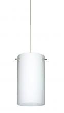 Besa Lighting X-440407-SN - Besa Stilo 7 Pendant for Multiport Canopy Satin Nickel Opal Matte 1x50W Halogen