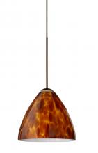  XP-177918-BR - Besa Pendant Mia Bronze Amber Cloud 1x50W Halogen