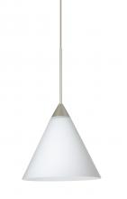 Besa Lighting XP-512107-SN - Besa Pendant Kani Satin Nickel Opal Matte 1x50W Halogen