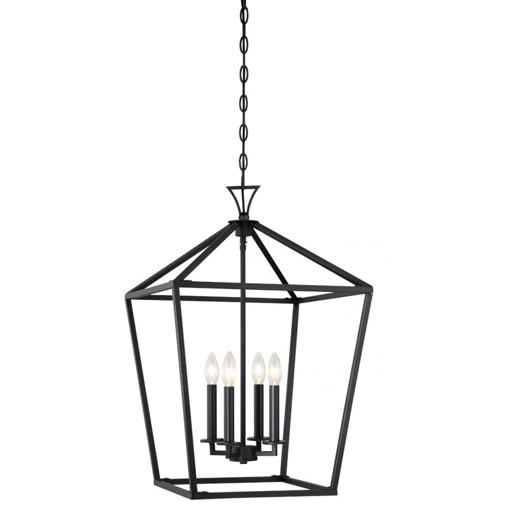 Townsend 4-Light Pendant in Matte Black