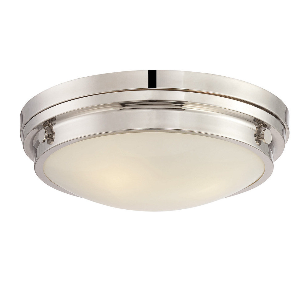 Lucerne 3-Light Ceiling Light in Polished Nickel